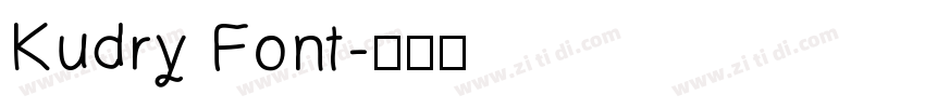 Kudry Font字体转换